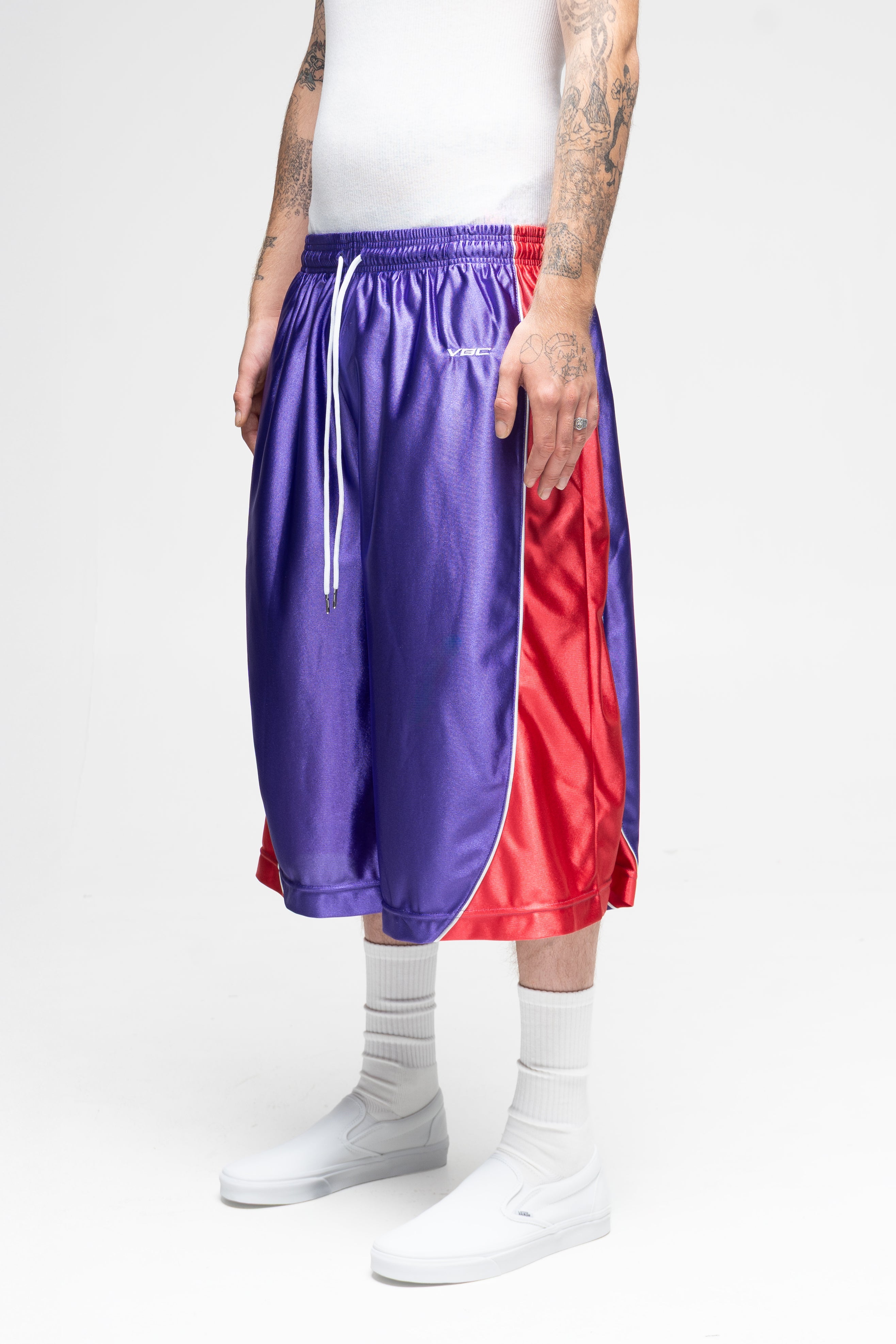 Baggy BBall Shorts (Purple/Red)