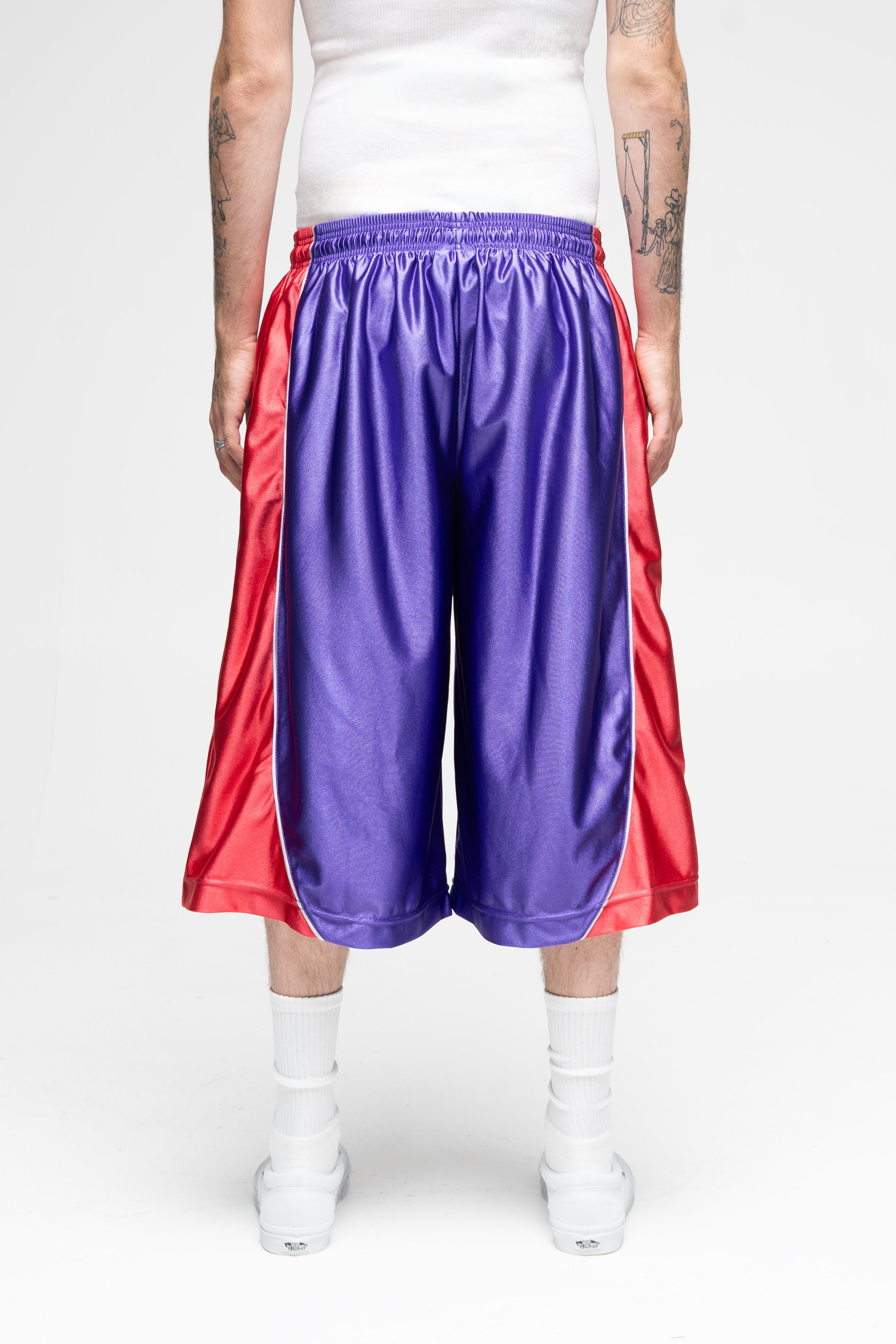Baggy BBall Shorts (Purple/Red)