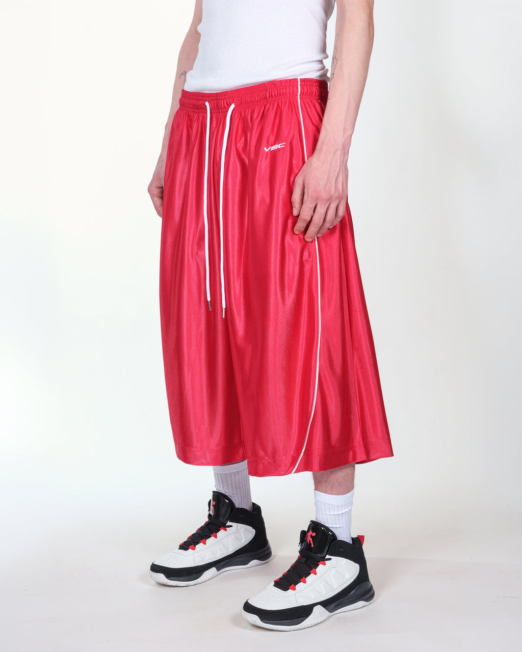 Baggy BBall Shorts (All Red)