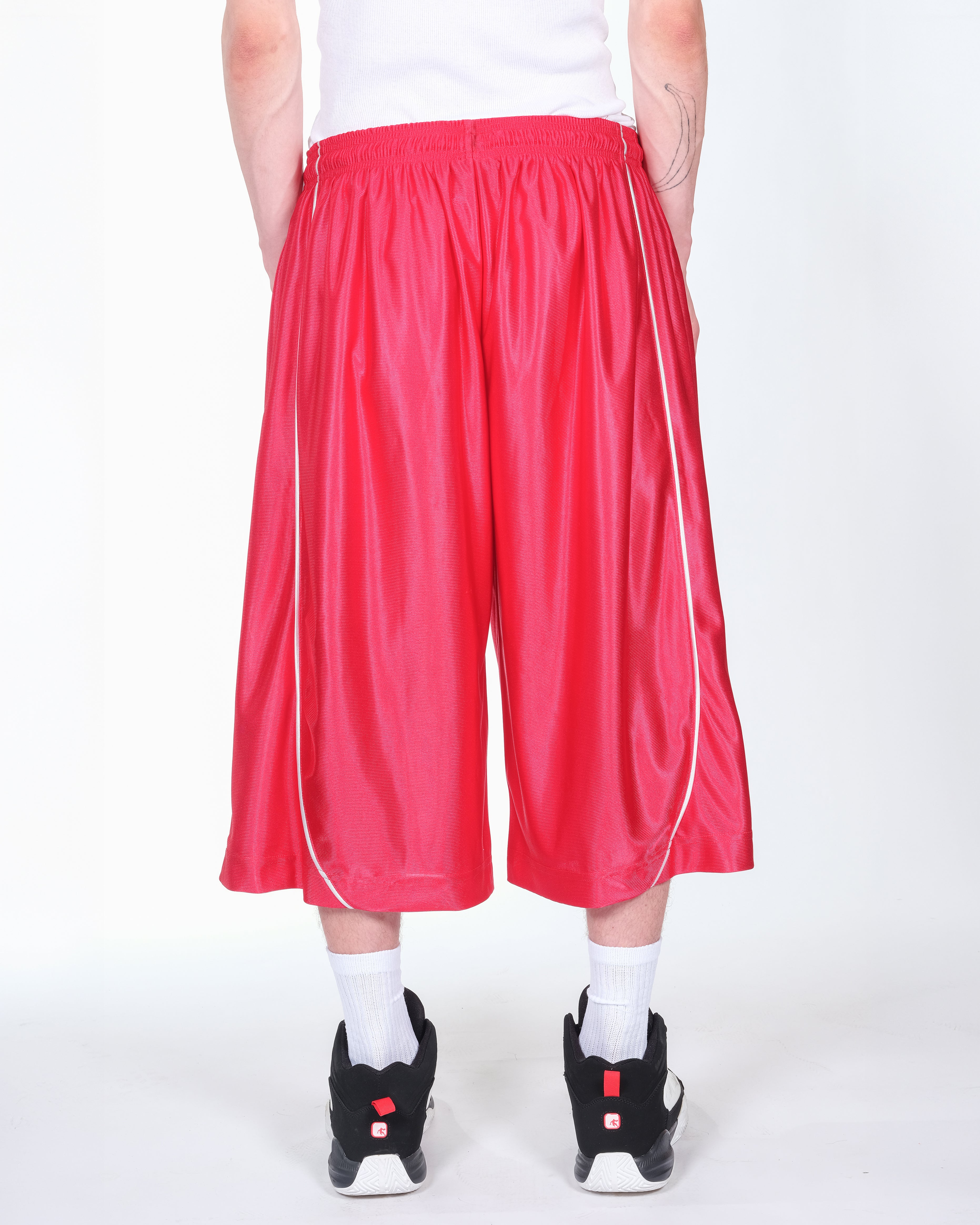 Baggy BBall Shorts (All Red)